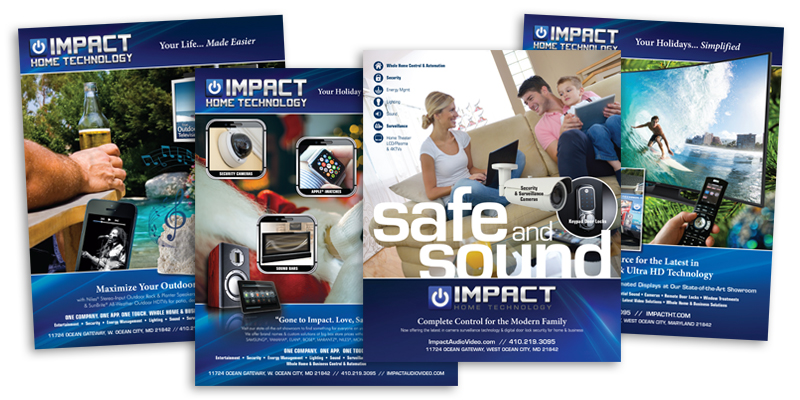Impact Home Technology ad design