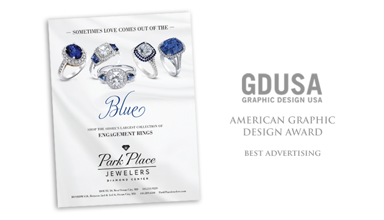 Park Place Jewelers ad design award winner