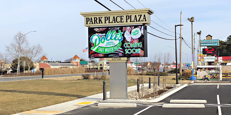Park Place Plaza LCD sign