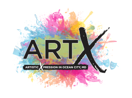 Ocean City MD Art X logo design