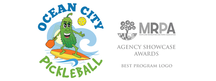 Ocean City Pickleball logo design MRPA award winner