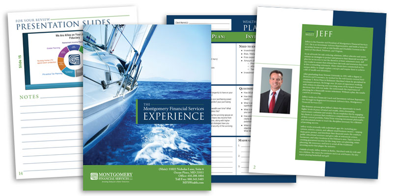 Montgomery Financial Services workbook design