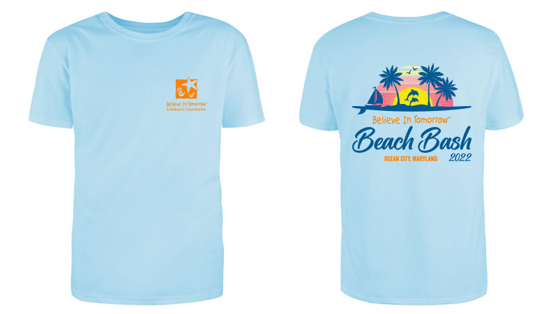 Believe In Tomorrow Beach Bash shirt design