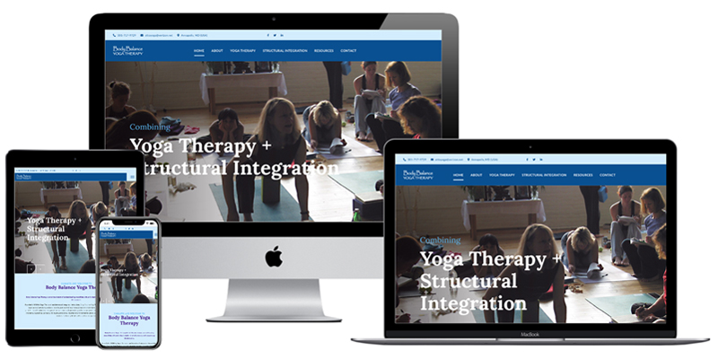 Body Balance Yoga website design