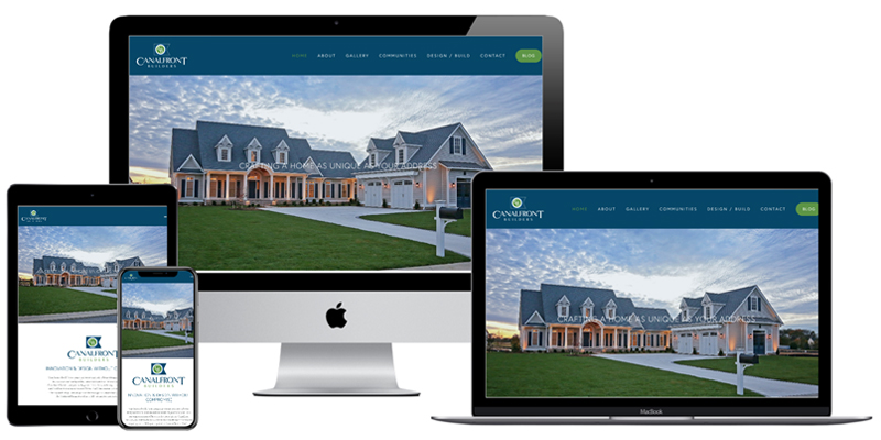 Canalfront Builders website design