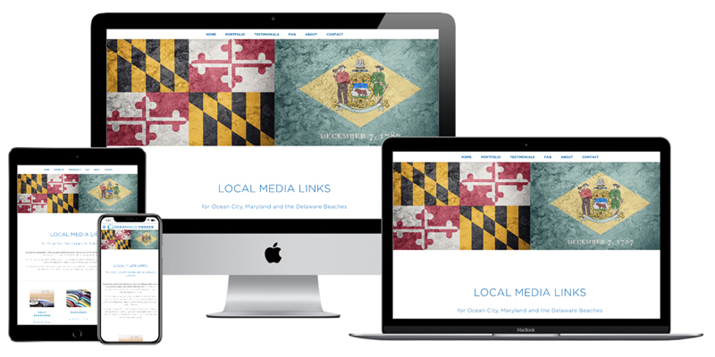 Local Media Links website design