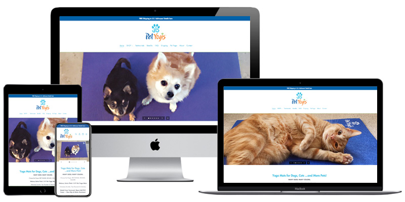 Pet Yogis website design